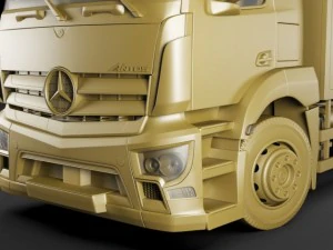 mercedes antos with trailer 3D Model