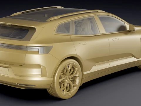 Polestar 4 SUV 2027 3D Model