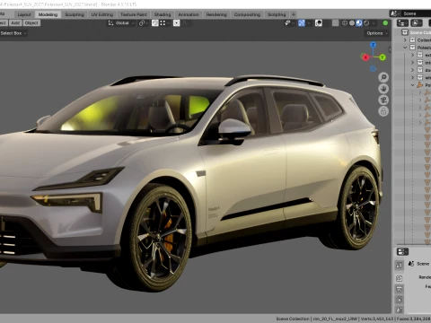 Polestar 4 SUV 2027 3D Model