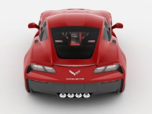 chevrolet corvette stingray with interior 3D Model