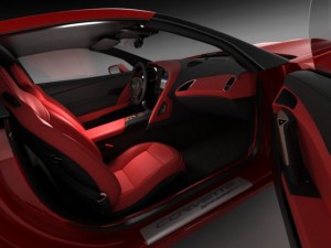 chevrolet corvette stingray with interior 3D Model