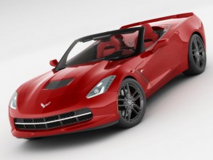 chevrolet corvette stingray convertible 3D 모델