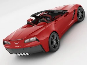 chevrolet corvette stingray convertible 3D Model