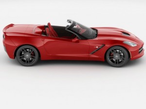chevrolet corvette stingray convertible Modelo 3D