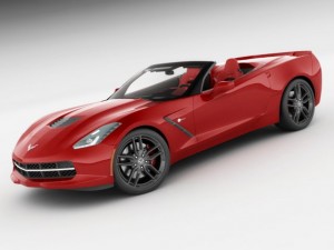 chevrolet corvette stingray convertible Modelo 3D