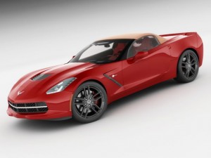 chevrolet corvette stingray convertible Modelo 3D
