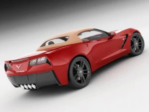 chevrolet corvette stingray convertible 3D Model