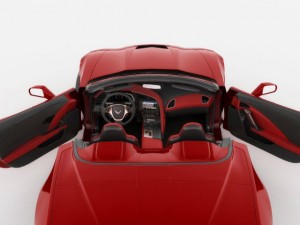 chevrolet corvette stingray convertible Modelo 3D