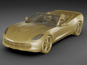 chevrolet corvette stingray convertible 3D Model