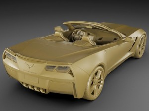 chevrolet corvette stingray convertible Modelo 3D