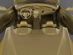 chevrolet corvette stingray convertible 3D Model