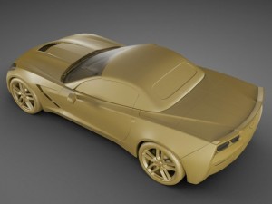 chevrolet corvette stingray convertible Modelo 3D