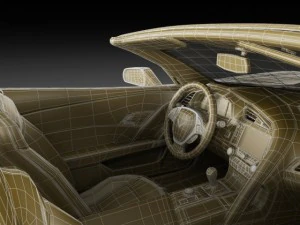 chevrolet corvette stingray convertible 3D Model