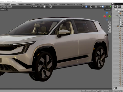 Skoda Peaq 2027 3D Model