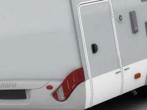 hymer exis motorhome 3D Model