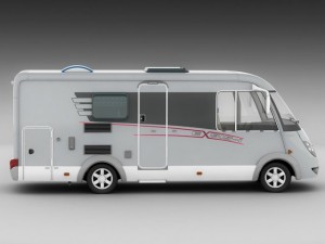hymer exis motorhome Model 3D