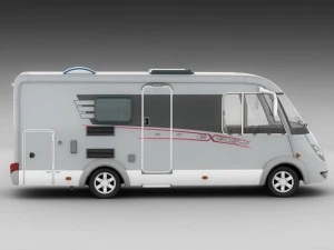 hymer exis motorhome 3D Model