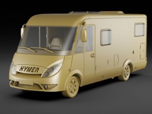hymer exis motorhome Model 3D