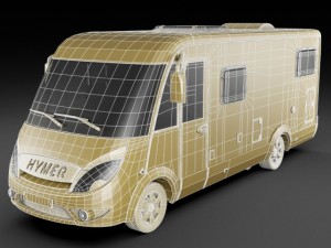 hymer exis motorhome Model 3D