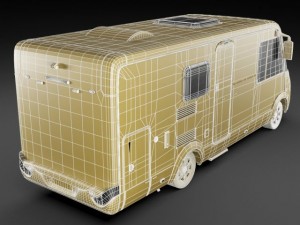 hymer exis motorhome Model 3D