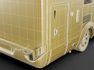 hymer exis motorhome 3D Model