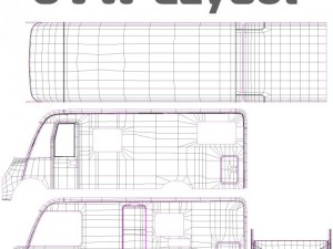 hymer exis motorhome Model 3D