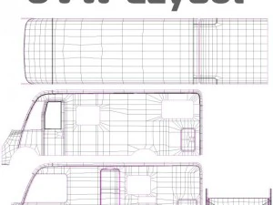 hymer exis motorhome 3D Model