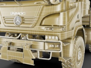 mercedes unimog u20 Modelo 3D
