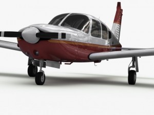 piper pa28 cherokee arrow Model 3D