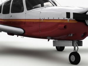 piper pa28 cherokee arrow Model 3D