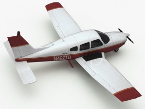 piper pa28 cherokee arrow Model 3D