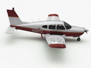 piper pa28 cherokee arrow Model 3D