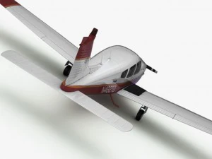 piper pa28 cherokee arrow 3D Model