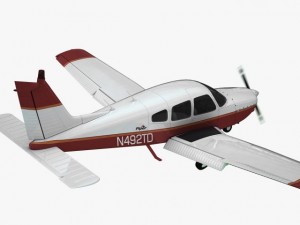 piper pa28 cherokee arrow Model 3D