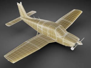 piper pa28 cherokee arrow Model 3D