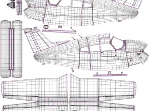 piper pa28 cherokee arrow 3D Model