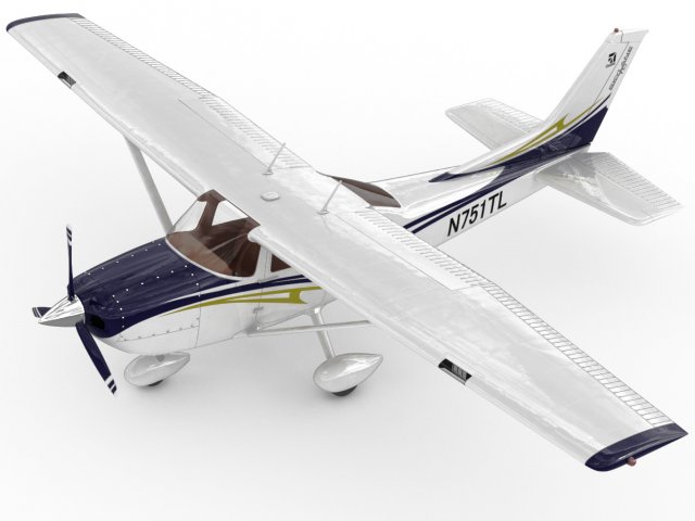 cessna 182 skylane Model 3D .c4d .max .obj .3ds .fbx .stl .blend 