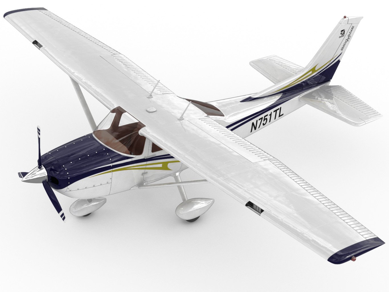 Cessna 182 Skylane 3d Model In Commercial 3dexport