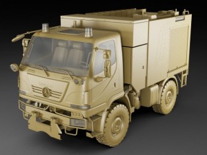 mercedes unimog u20 fire engine Model 3D