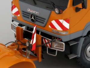 mercedes unimog u20 snow removal 3D Model