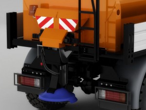 mercedes unimog u20 snow removal 3D Model