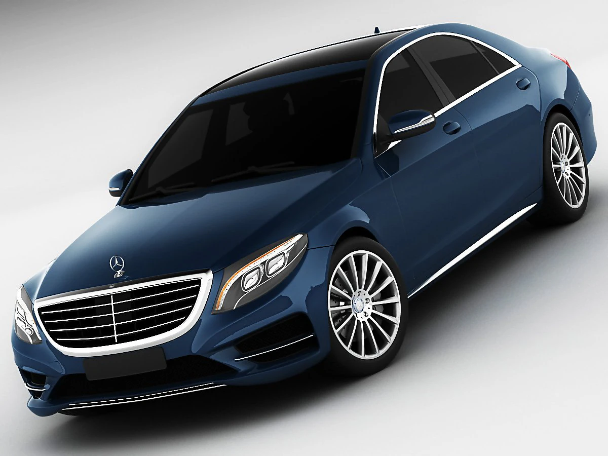 mercedes sclass 2014 amg package 3D Model .c4d .max .obj .3ds .fbx .stl .blend