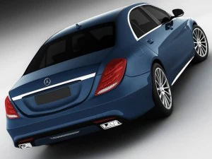 mercedes sclass 2014 amg package 3D Model