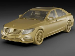 mercedes sclass 2014 amg package 3D Model