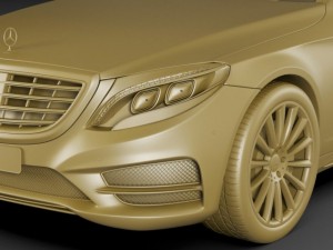 mercedes sclass 2014 amg package 3D मॉडल