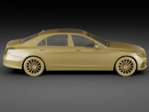 mercedes sclass 2014 amg package 3D Model