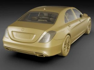 mercedes sclass 2014 amg package 3D Model