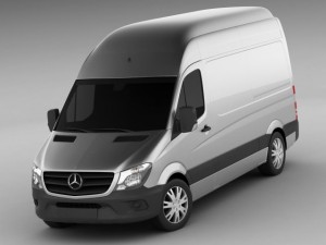 3d models mercedes sprinter 2014 high roof 3D Модель