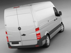 3d models mercedes sprinter 2014 high roof 3D Model