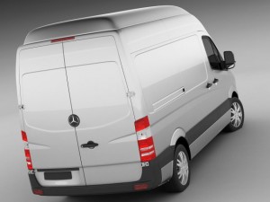 3d models mercedes sprinter 2014 high roof 3D Модель